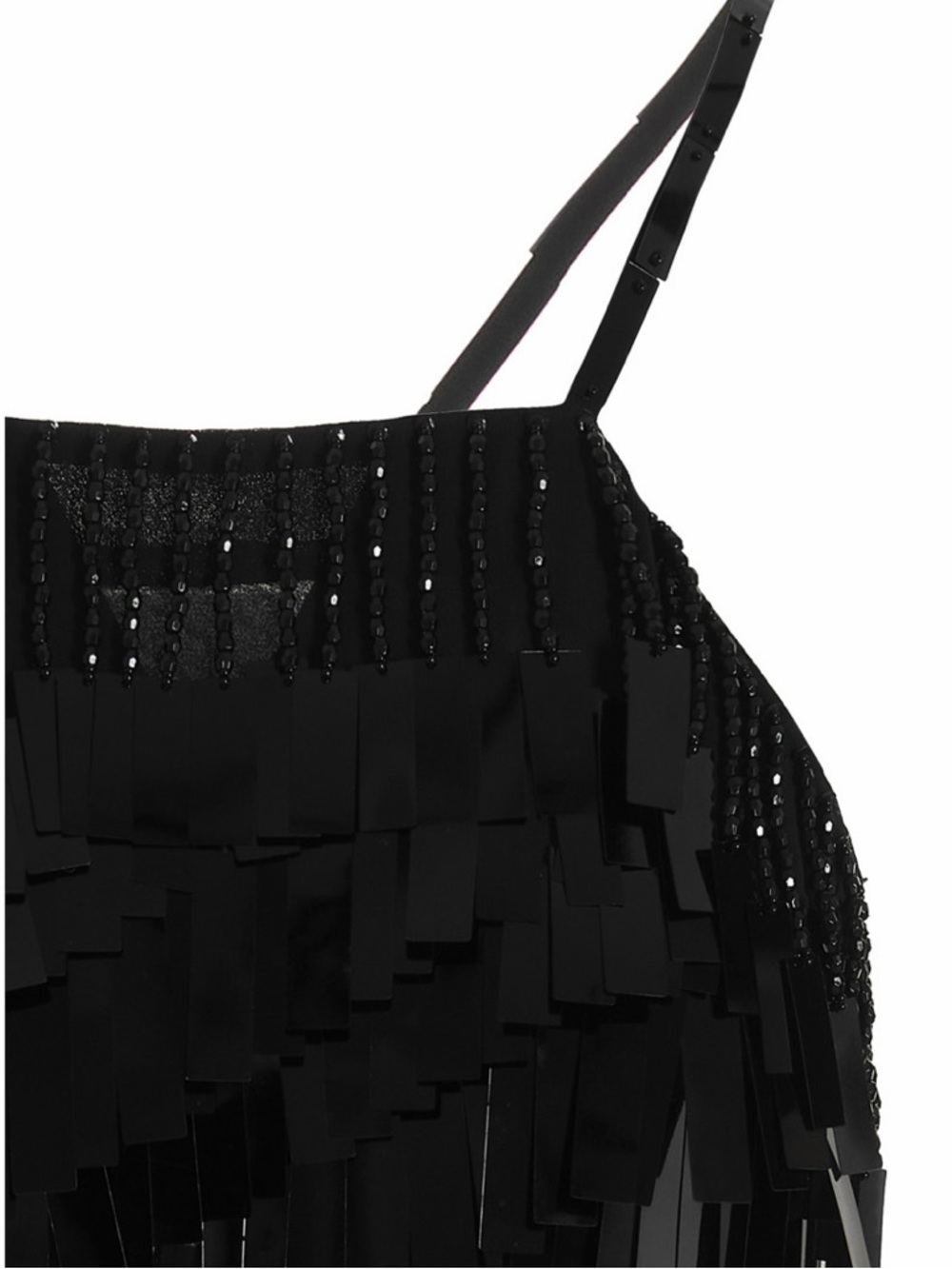 The Attico Black Sequin Fringe Mini Dress Size 2 $3500 Retail NWT - Picture 7 of 10